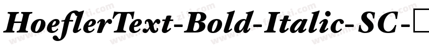 HoeflerText-Bold-Italic-SC字体转换