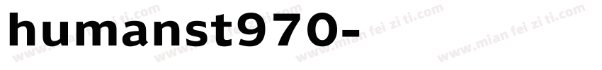 humanst970字体转换