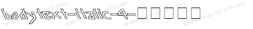 bodytext-italic-4字体转换