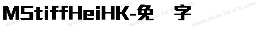 MStiffHeiHK字体转换