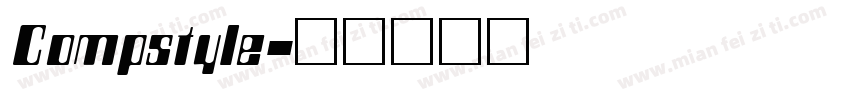 Compstyle字体转换