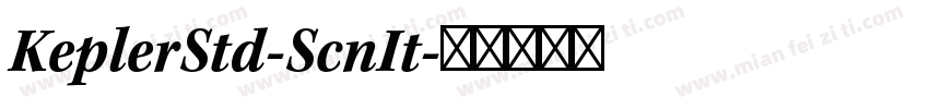 KeplerStd-ScnIt字体转换