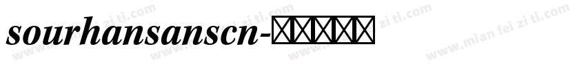 sourhansanscn字体转换