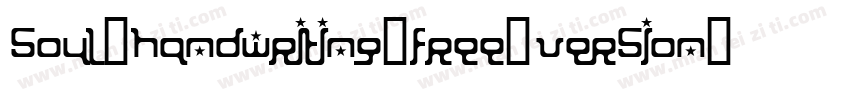 soul-handwriting_free-version字体转换