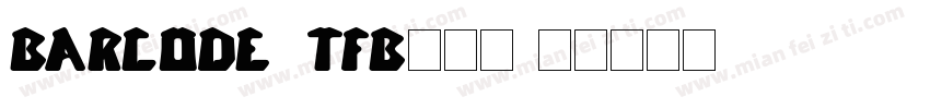 BARCODE_TFB生成器字体转换