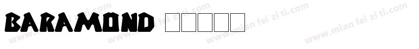 Baramond字体转换