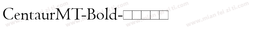 CentaurMT-Bold字体转换