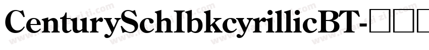 CenturySchIbkcyrillicBT字体转换