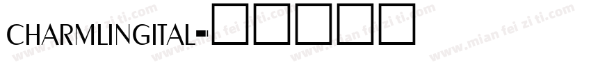 charmlingital字体转换