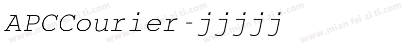 APCCourier字体转换