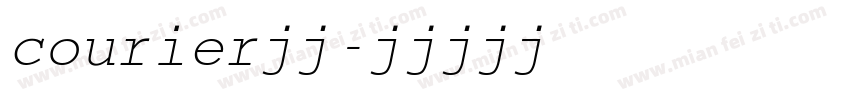 courier字库字体转换