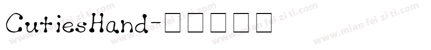 CutiesHand字体转换