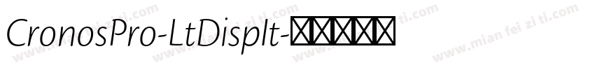 CronosPro-LtDispIt字体转换