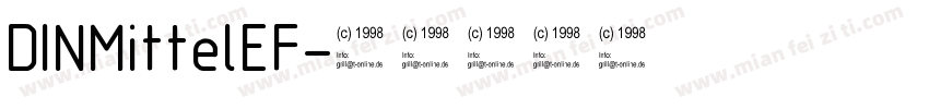 DINMittelEF字体转换