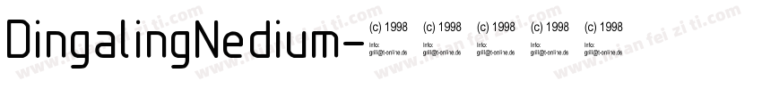 DingalingNedium字体转换