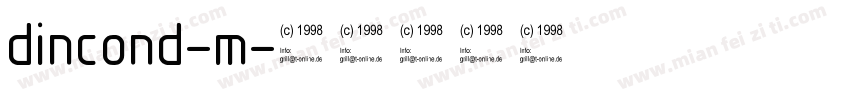 dincond-m字体转换