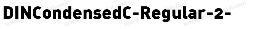 DINCondensedC-Regular-2字体转换