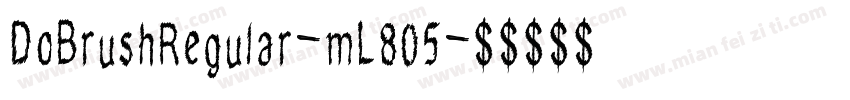 DoBrushRegular-mL805字体转换