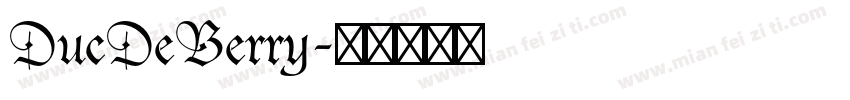 DucDeBerry字体转换