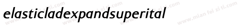 elasticladexpandsuperital字体转换