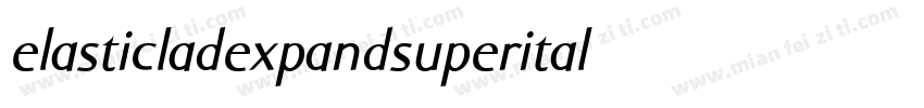 elasticladexpandsuperital字体转换