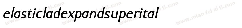 elasticladexpandsuperital字体转换