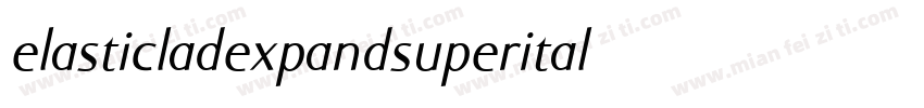 elasticladexpandsuperital字体转换