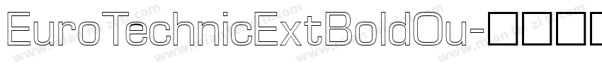 EuroTechnicExtBoldOu字体转换