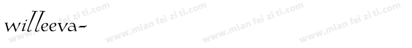 willeeva字体转换