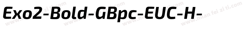 Exo2-Bold-GBpc-EUC-H字体转换