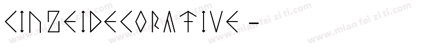 CinzeIDecorative字体转换