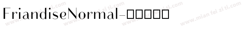 FriandiseNormal字体转换