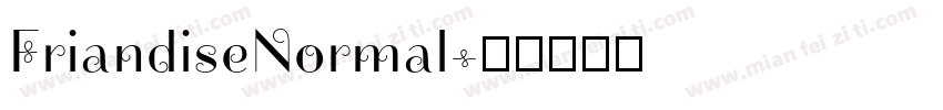 FriandiseNormal字体转换