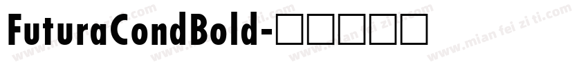 FuturaCondBold字体转换