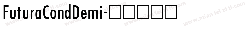 FuturaCondDemi字体转换
