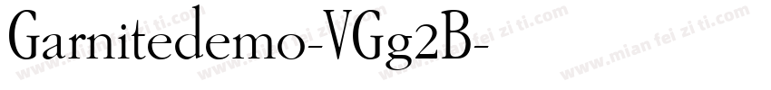 Garnitedemo-VGg2B字体转换