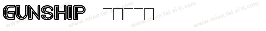 GUNSHIP2字体转换