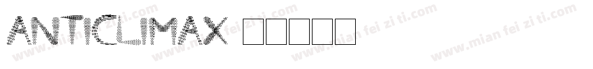 ANTICLIMAX字体转换