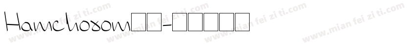 Hamchorom巴糖字体转换