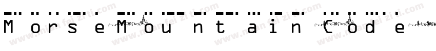 Morse-Mountain-Code字体转换