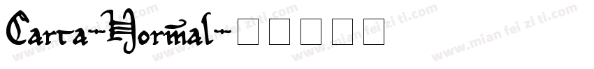 Carta-Normal字体转换