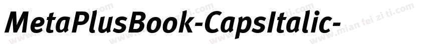 MetaPlusBook-CapsItalic字体转换