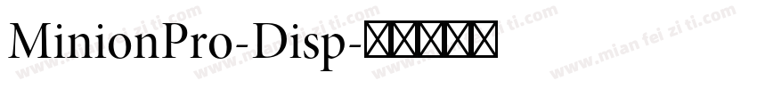 MinionPro-Disp字体转换