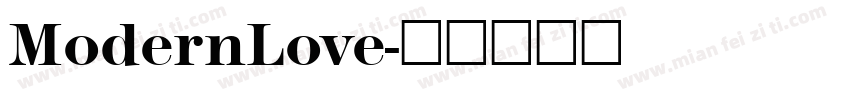 ModernLove字体转换