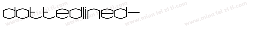 dottedlined字体转换