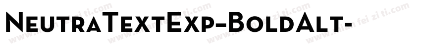 NeutraTextExp–BoldAlt字体转换