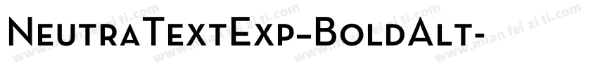 NeutraTextExp–BoldAlt字体转换