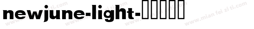 newjune-light字体转换