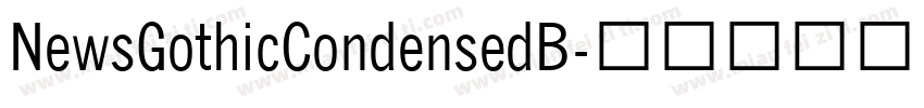 NewsGothicCondensedB字体转换