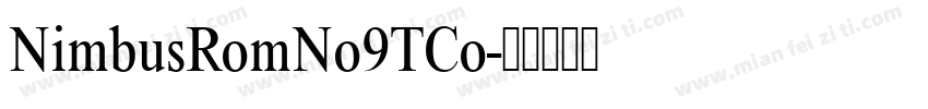 NimbusRomNo9TCo字体转换